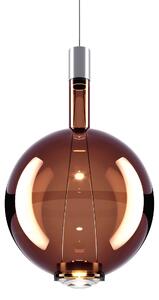 Lodes Designové závěsné LED svítidlo SKY-FALL ROUND LARGE, 12W, ø 34 cm, CRI90 Barva: Bronzová, Teplota světla: 2700K, Barva konstrukce: Chrom