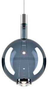 Lodes Designové závěsné LED svítidlo SKY-FALL ROUND LARGE, 12W, ø 34 cm, CRI90 Barva: Tmavě modrá, Teplota světla: 2700K, Barva konstrukce: Chrom