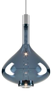 Lodes Designové závěsné LED svítidlo SKY-FALL LARGE, 12W, v. 54,2 cm, CRI90 Barva: Tmavě modrá, Teplota světla: 2700K, Barva konstrukce: Chrom