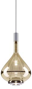 Lodes Designové závěsné LED svítidlo SKY-FALL MEDIUM, 12W, v. 38,2 cm, CRI90 Barva: Zlatá, Teplota světla: 2700K, Barva konstrukce: Chrom