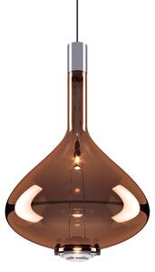Lodes Designové závěsné LED svítidlo SKY-FALL LARGE, 12W, v. 54,2 cm, CRI90 Barva: Bronzová, Teplota světla: 2700K, Barva konstrukce: Chrom