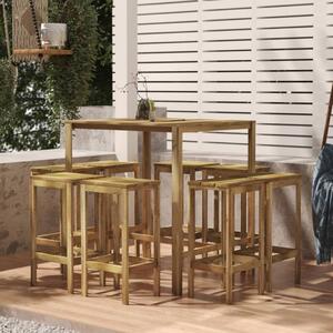 Barový stůl 110 x 100 x 110 cm impregnovaná borovice