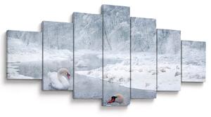 Obraz labutí (210x100 cm)