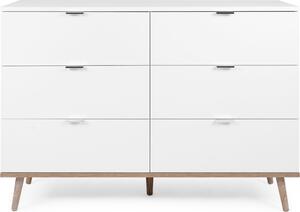 Komoda se 6 zásuvkami, šířka 120 cm - KODAŇ