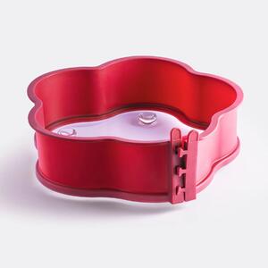 Forma coox SPRING FLOWER průměr 26 cm se skleněnou základnou a nožičkami, červená