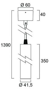 Sylvania 0006189 závěsné svítidlo Pixo Mini PENDANT 560lm 4000K MB bílá