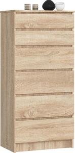 AKORD Furniture Factory OP0PK-6DAB001, Dub, 6 zásuvka/zásuvek, Matný, 16 mm, 51 cm, 400 mm