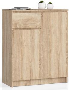 Akord Komoda 2 dveře 1 zásuvka dub sonoma 80x40x99 cm