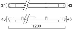 Sylvania 0045159 svítidlo pod kuchyňskou linku LED IP20 BATTEN L1200 SINGLE 4000K