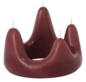 Ferm Living Svíčka Stala Ring, dark grape