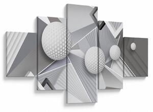 Geometrický abstraktní obraz (125x70 cm)