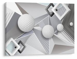 Geometrický abstraktní obraz (70x50 cm)