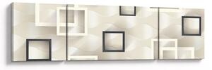 Geometrický abstraktní obraz (170x50 cm)