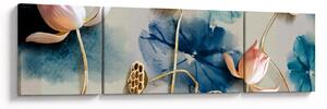 Obraz s květy (170x50 cm)