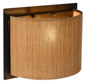 LUCIDE 03229/01/30 MAGIUS Nástenné svítidlo E27 1x40W světlé dřevo, černá