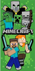 Jerry Fabrics Dětská osuška s potiskem - Minecraft - Let's survive | 70 x 140 cm