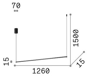 Ideal Lux 341040 ESSENCE závěsné svítidlo LED 19W 2300/1450lm 4000K černá