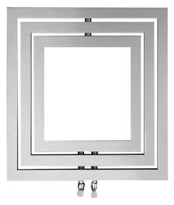 Sapho MONOPOLI otopné těleso 600x600mm, 312 W, stříbrná structural PO606SS