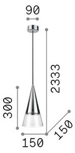 Ideal Lux 321462 CONO SP1 závěsné svítidlo D150mm 1xGU10 chromová