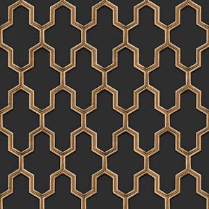 Luxusní vliesová geometrická tapeta WF121025, Wall Fabric, ID Design