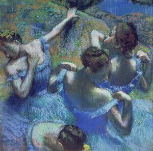 Degas, Edgar - Obrazová reprodukce Blue Dancers, c.1899, (40 x 40 cm)