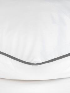 Bílé povlečení na jednolůžko z bavlněného perkálu Westwing Collection Daria, 135 x 200 cm