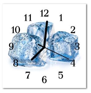 Nástenné skleněné hodiny led 30x30 cm