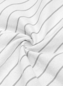 Bílo-šedé flanelové povlečení na dvoulůžko Westwing Collection Talin, 200 x 200 cm