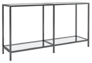 Konzolový stolek průhledný 140 x 35 x 75,5 cm tvrzené sklo
