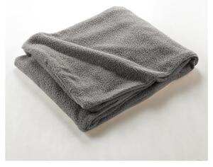 Šedá fleecová deka 125x150 cm Curly Wooly – douceur d'intérieur