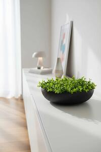 Okrasná miska PLANA, sklolaminát, průměr 34 cm, černá