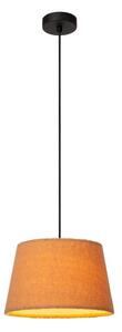 LUCIDE 10416/01/44 WOOLLY závěsné svítidlo D280mm 1xE27 černá, okrová žlutá