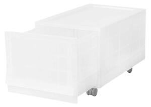 Modulární úložný box Wave Junior Mist s kolečky 43,4 x 27,2 x 22 cm, úzký - 1 šuplík - kolečka