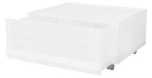 Modulární úložný box Wave Mist s kolečky 54,6 x 43,4 x 22 cm, široký - 1 šuplík - kolečka