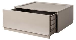 Modulární úložný box Wave Wood bez koleček 54,6 x 43,4 x 22 cm, široký - 1 šuplík