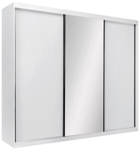 ŠATNÍ SKŘÍŇ S POSUVNÝMI DVEŘM, bílá, 250/215/59,5 cm P & B - Šatní skříně, Online Only