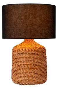 LUCIDE 10553/81/73 ARRAH stolní lampa V500mm 1xE27 přírodní, černá