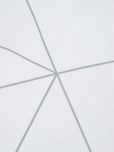 Bílo-šedý bavlněný dekorativní povlak na polštář by46, 45 x 85 cm