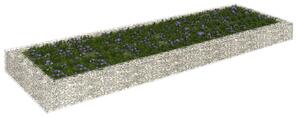 Gabionový vyvýšený záhon pozinkovaná ocel 300 x 100 x 20 cm