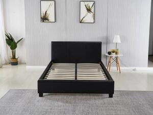 BeComfort černá manželská postel s rámem 160 x 200 cm Ak-01-B