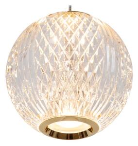 LUCIDE 13499/04/60 CINTRA závěsné svítidlo D140mm LED 5,7W/295lm 2700K mosazná, průhledná