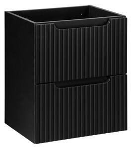COMAD Závěsná skříňka pod umyvadlo - NOVA 82-50-2S black, šířka 50 cm, matná černá