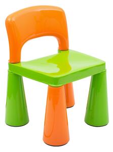 Dětská sada stoleček a dvě židličky NEW BABY oranžová