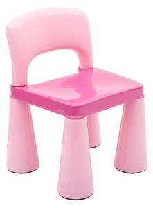 Dětská sada stoleček a dvě židličky NEW BABY růžová