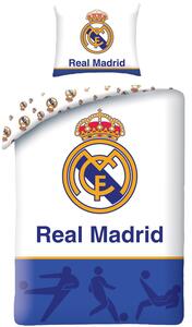Bavlněné ložní povlečení Real Madrid CF - motiv Bílý balet - 100% bavlna - 70x90 cm + 140x200 cm