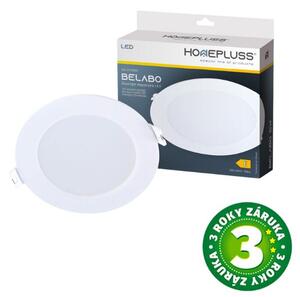 Vestavný LED panel 6W 510lm, denní, kruhový, 12cm, 3 roky