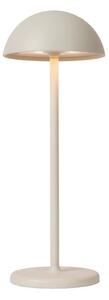 LUCIDE 15500/02/31 JOY venkovní dotyková stolní lampička LED V320mm 1,5W/190lm 3000K IP54 bílá, nabíjecí baterie, USB kabel