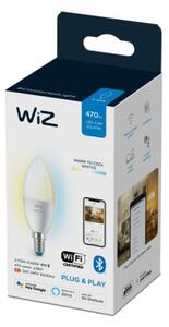 LED Stmívatelná žárovka C37 E14/4,9W/230V 2700-6500K CRI 90 Wi-Fi - WiZ