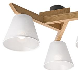 Brilagi - LED Přisazený lustr ANTHONY 3xE14/40W/230V dub/bílá