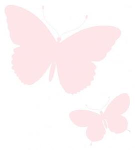 Vliesová obrazová tapeta - růžoví motýli - 357221, 150x279cm, Precious, Origin